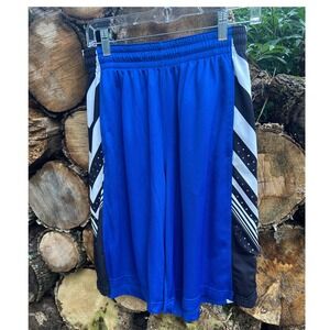 Nike Dri-FIT Basketball Shorts Men Medium Blue Black White Chevron Athleisure